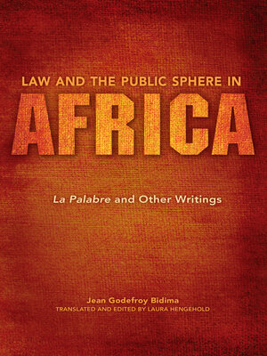 cover image of Law and the Public Sphere in Africa